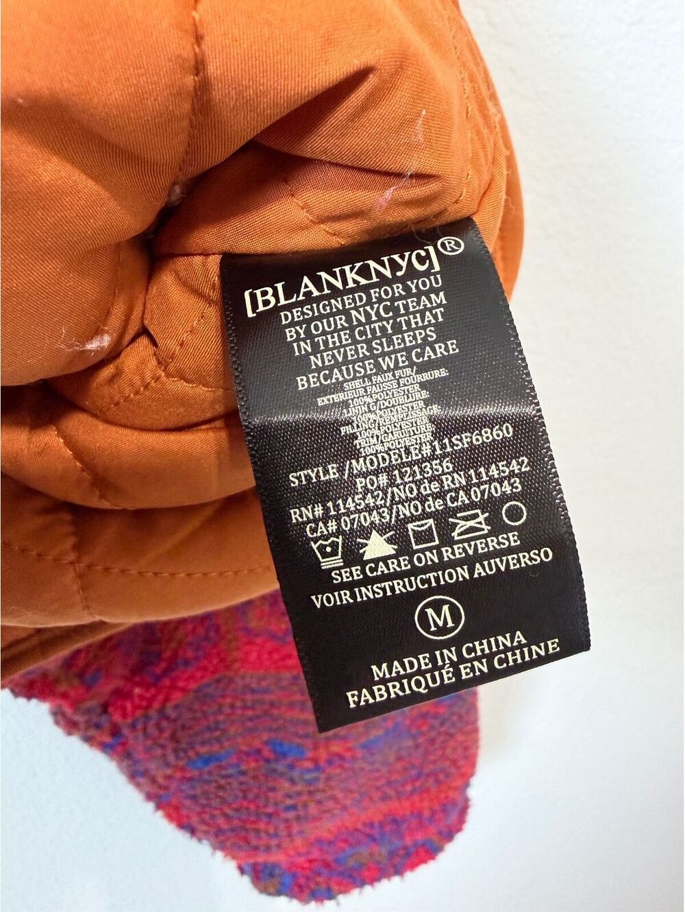 BLANKNYC Long Sleeve Snap Button Teddy Sherpa Patterned Jacket Women's Size M - Picture 8 of 9